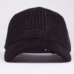 Black on Black Suede Trucker - BAD Couture