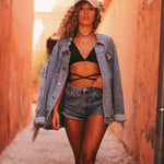 Tan & Orange Suede Baseball Cap - BAD Couture