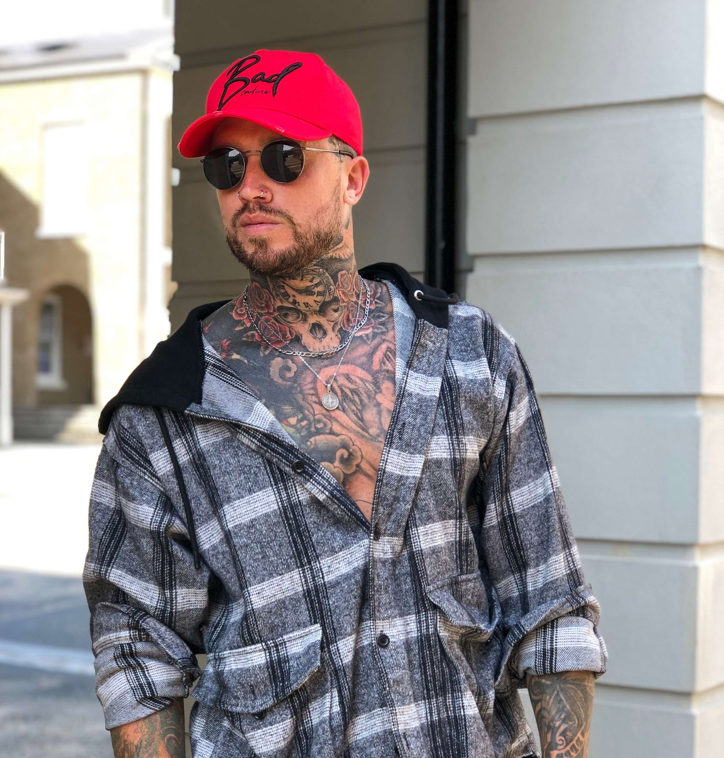 Red Italic Baseball Hat