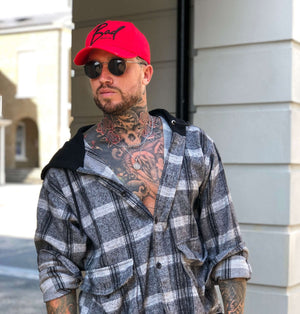 Red Italic Baseball Hat