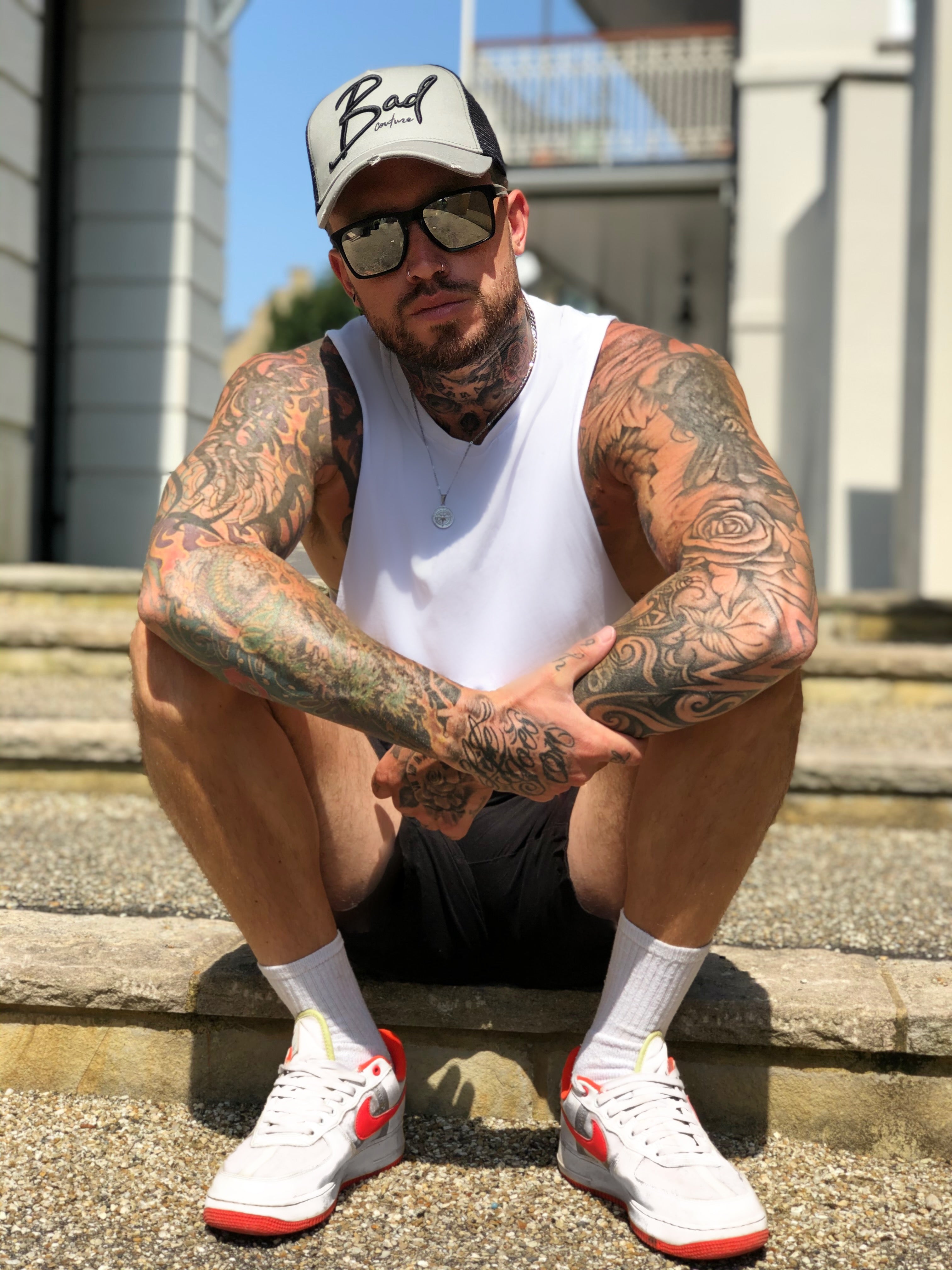 Grey & Black Trucker - BAD Couture