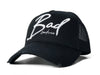 Black & White Italic Trucker - BAD Couture