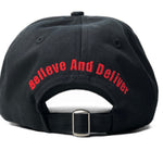 Black Italic Baseball Hat - BAD Couture