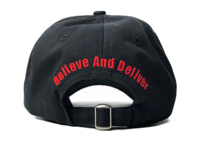 Black Italic Baseball Hat - BAD Couture