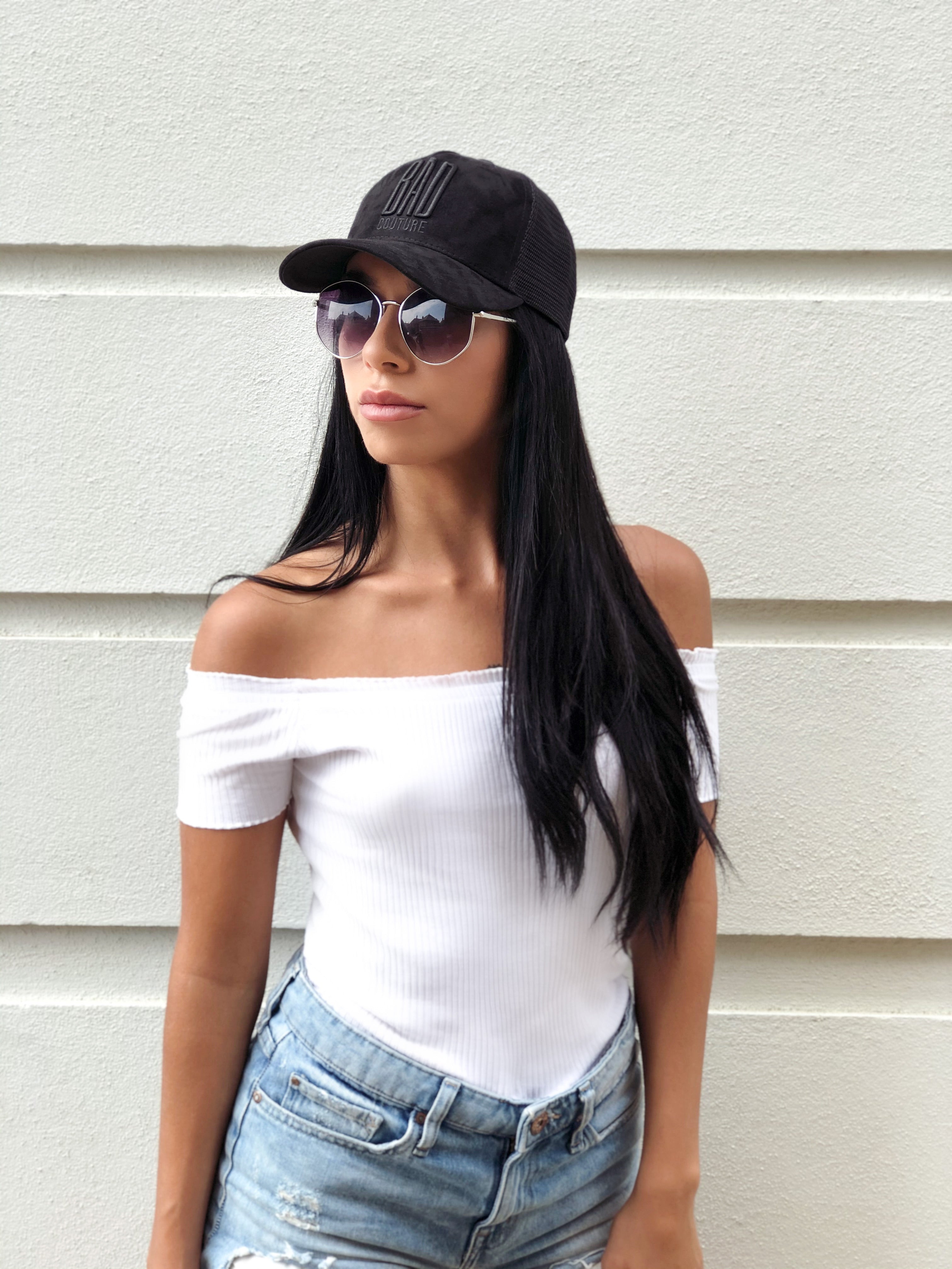 Black on Black Trucker - BAD COUTURE - Unisex 