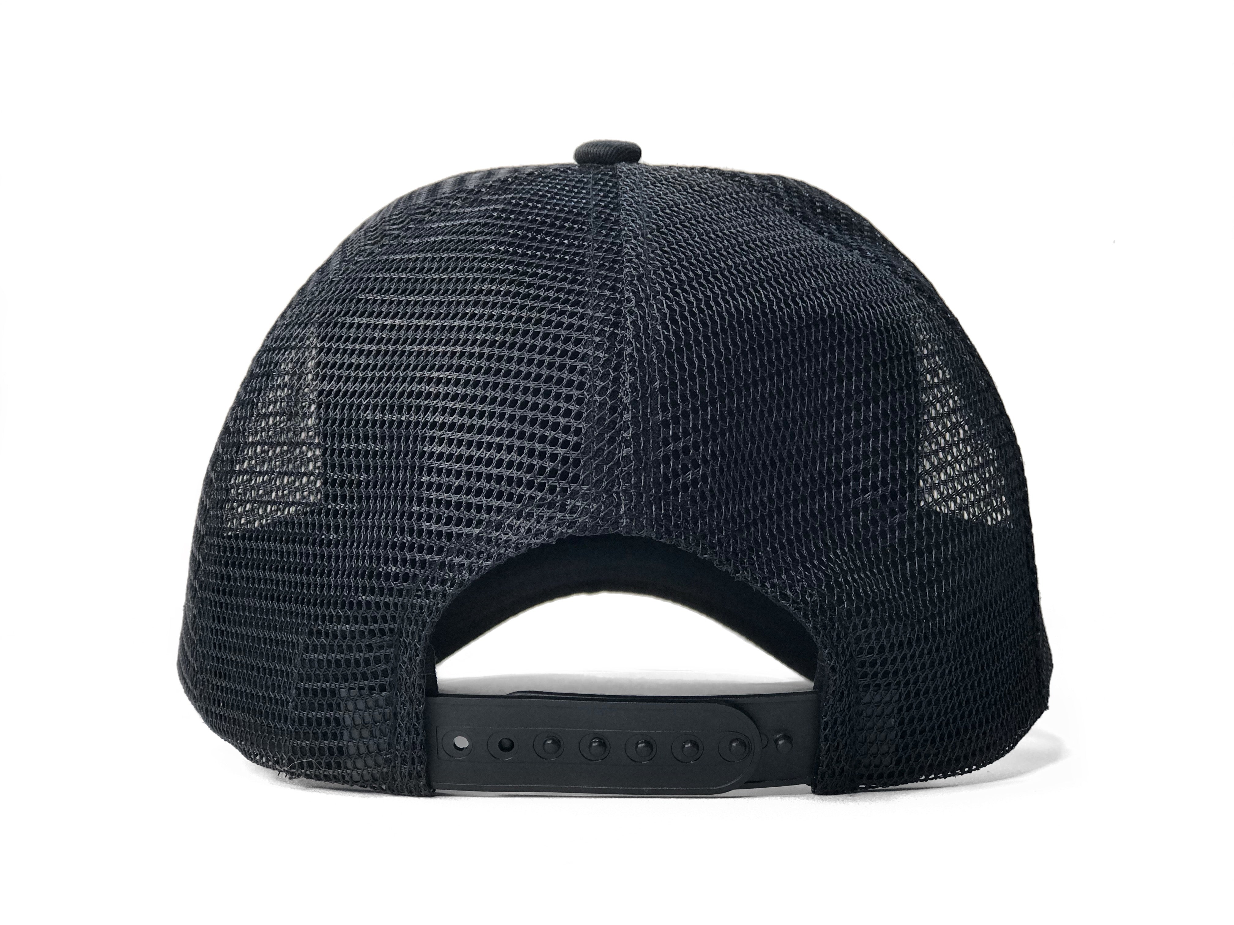 Black & White Italic Trucker - BAD Couture