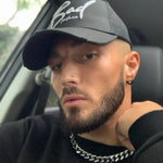 Black & White Italic Trucker