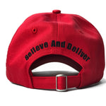 Red Italic Baseball Hat - BAD Couture