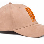 Tan & Orange Suede Baseball Cap - BAD Couture
